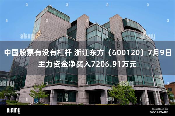 中国股票有没有杠杆 浙江东方（600120）7月9日主力资金净买入7206.91万元