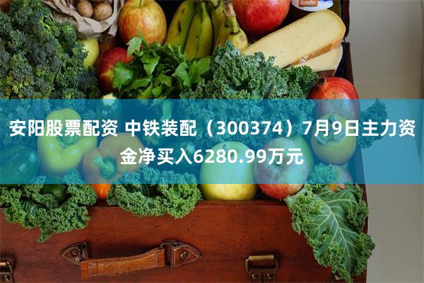 安阳股票配资 中铁装配（300374）7月9日主力资金净买入6280.99万元