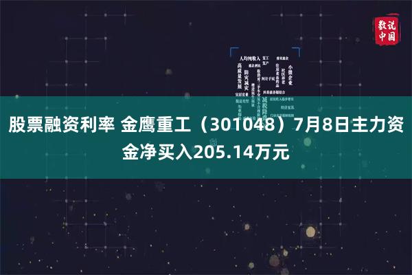 股票融资利率 金鹰重工（301048）7月8日主力资金净买入205.14万元
