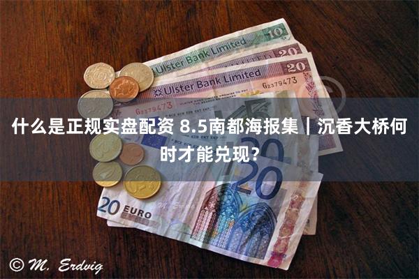 什么是正规实盘配资 8.5南都海报集｜沉香大桥何时才能兑现？