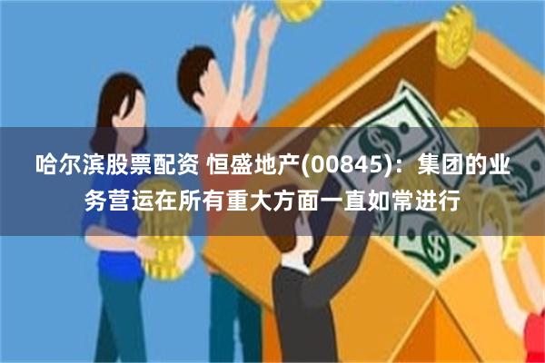 哈尔滨股票配资 恒盛地产(00845):集团的业务营运在所有重大方面一直如常进行