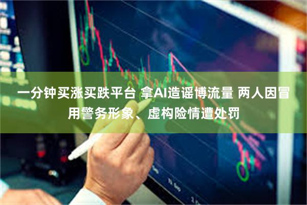 一分钟买涨买跌平台 拿AI造谣博流量 两人因冒用警务形象、虚构险情遭处罚