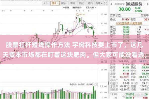 股票杠杆短线操作方法 宇树科技要上市了，这几天资本市场都在盯着这块肥肉。但大家可能没看透，