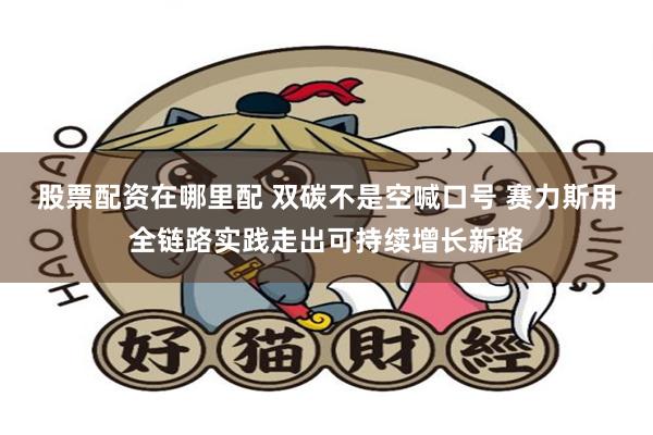 股票配资在哪里配 双碳不是空喊口号 赛力斯用全链路实践走出可持续增长新路