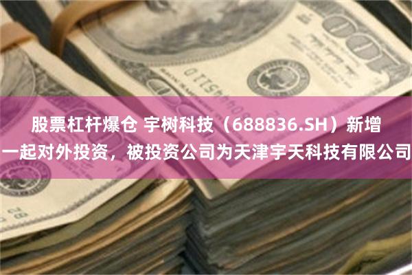 股票杠杆爆仓 宇树科技（688836.SH）新增一起对外投资，被投资公司为天津宇天科技有限公司
