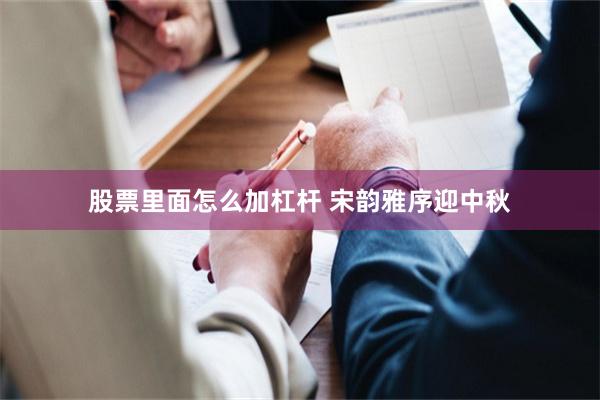 股票里面怎么加杠杆 宋韵雅序迎中秋