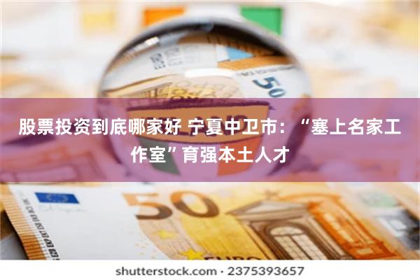 股票投资到底哪家好 宁夏中卫市：“塞上名家工作室”育强本土人才